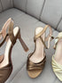 Ladies Twist Straps Open Toe High Heels